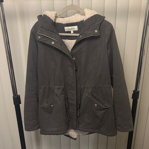 Sebby Women's Charcoal Utility Jacket